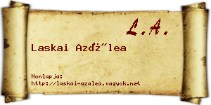 Laskai Azálea névjegykártya